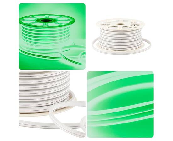 Светодиодный двусторонний неон Apeyron Стандарт 220В 2835 6Вт/м зеленый 50м IP65 17-26, изображение 7