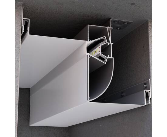 Алюминиевый профиль для натяжного потолка Apeyron 08-58, изображение 2