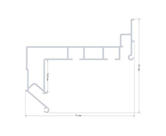 Алюминиевый профиль для натяжного потолка Apeyron 08-59, изображение 5