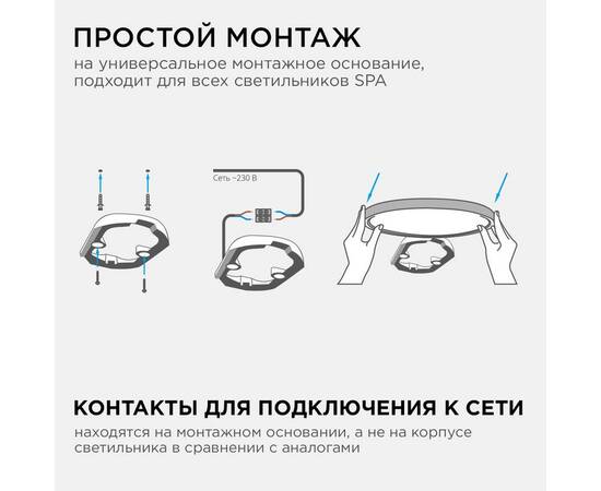 Настенно-потолочный светильник Apeyron Spa 18-145, изображение 2