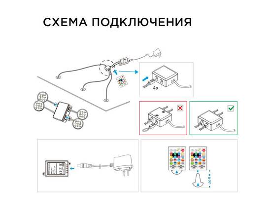 Настенно-потолочный светильник (4 шт.) Apeyron 12-04, изображение 10