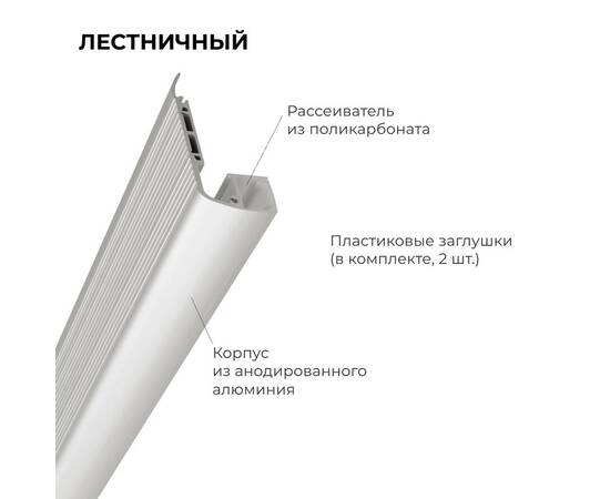 Алюминиевый профиль (комплект) Apeyron 08-65, изображение 2