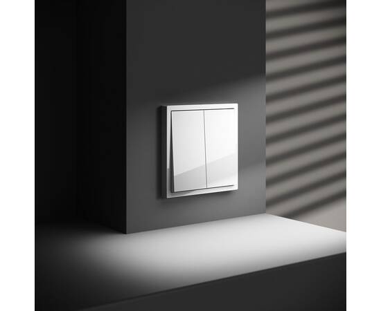 Проходной переключатель двухклавишный Voltum S70 VLS020301, изображение 4