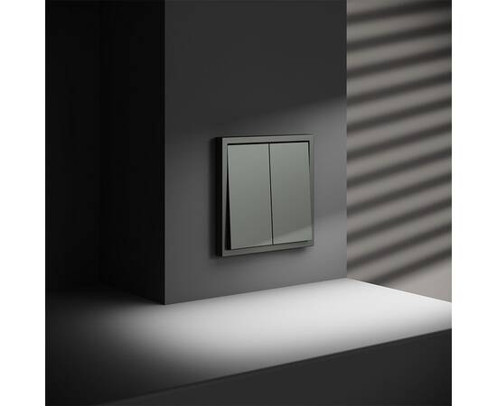 Выключатель с самовозвратом двухклавишный Voltum S70 VLS020606, изображение 4