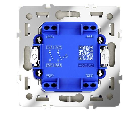 Выключатель с самовозвратом двухклавишный Voltum S70 VLS020605, изображение 4