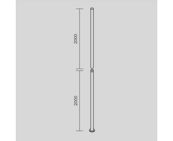 Столб для паркового светильника Maytoni Pillar O473P-GF, изображение 11
