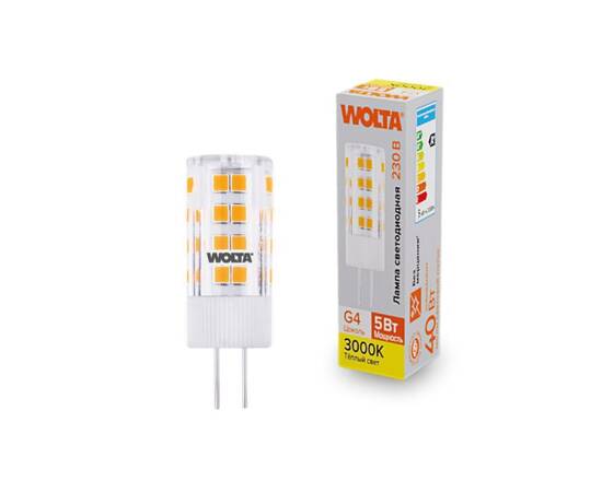 Светодиодная лампа WOLTA 5Вт 3000K G4 кукуруза матовая WSTD-JC-220V5W3KG4-C