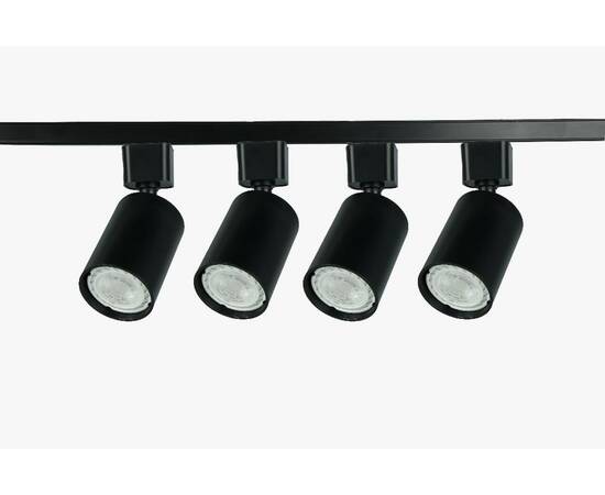 Трековый однофазный светильник (4 шт.) Эра TR70-SET4-GU10-BK Б0063956