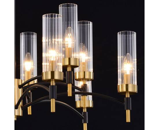 Люстра на штанге Illumico IL5177-6+6PLS-29 BRASS TUBO, изображение 3