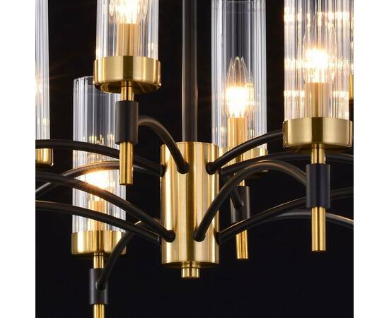 Люстра на штанге Illumico IL5177-6+6PLS-29 BRASS TUBO, изображение 4