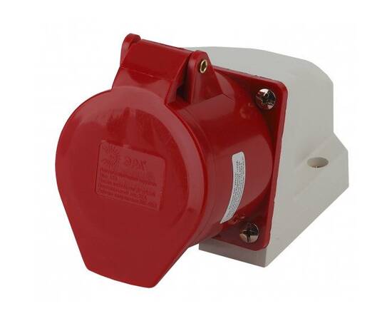 Розетка ЭРА R(OUT)-32-3P-PE-N-IP44 стационарная наружная 125 3Р+РЕ+N 32А 380В IP44 Б0032879