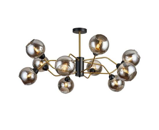 Люстра на штанге IMEX MD.9083-10-S-BK+COP