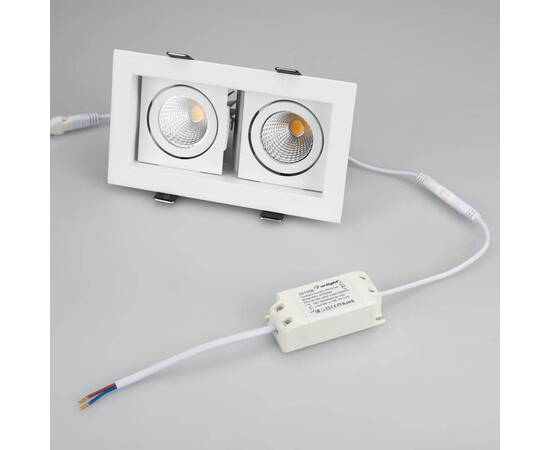 Встраиваемый светодиодный светильник Arlight CL-Kardan-S180x102-2x9W Warm 024127, изображение 5