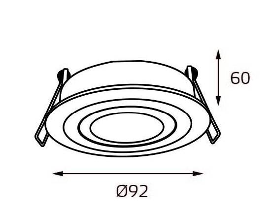 Встраиваемый светильник Italline M02-026019 white, изображение 2