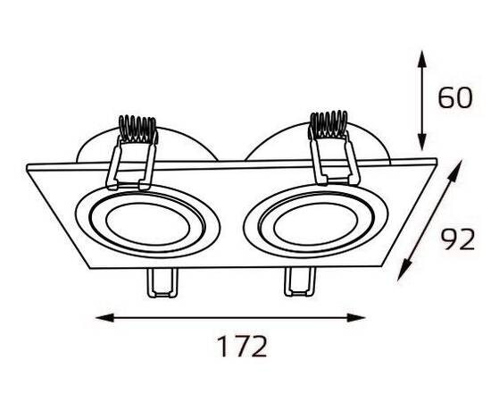 Встраиваемый светильник Italline M02-026021 white, изображение 2