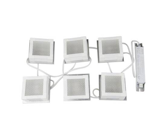 Встраиваемый светодиодный светильник Uniel ULP-1010 42W/4000К IP40 Grilyato White KIT06 UL-00007427