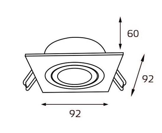 Встраиваемый светильник Italline M02-026020 white, изображение 2