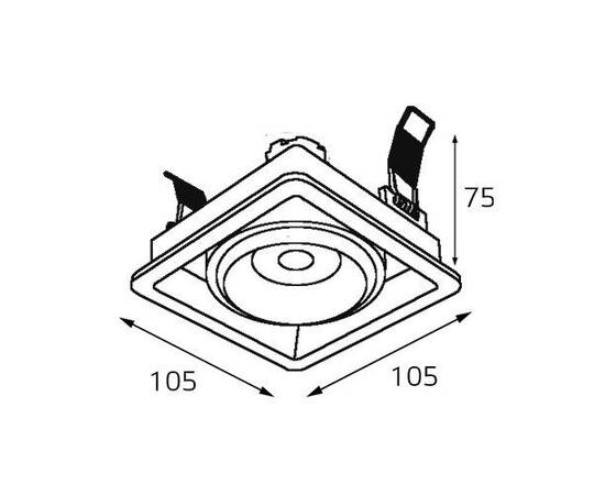 Встраиваемый светильник Italline DE-311 white, изображение 2