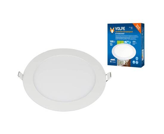 Встраиваемый светодиодный светильник Volpe ULM-Q236 12W/6500K WHITE UL-00004663