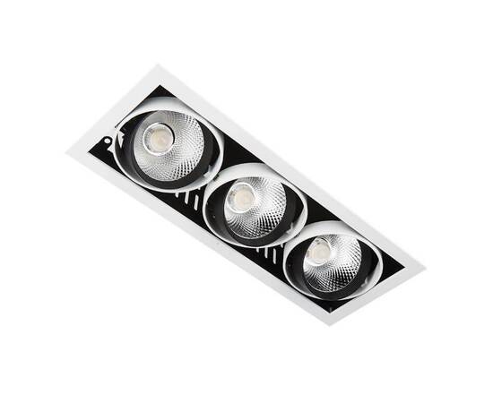 Встраиваемый светодиодный светильник Ambrella light Cardano T813 BK/CH 3*12W 4200K