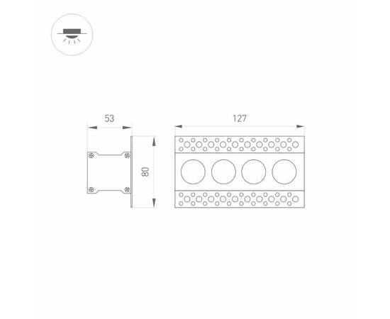 Встраиваемый светодиодный светильник Arlight MS-Orient-Built-Trimless-TC-S38x127-10W Day3000 031924, изображение 2