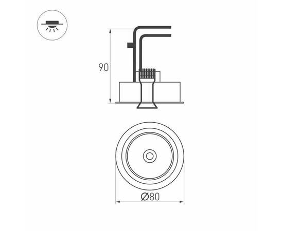Встраиваемый светодиодный светильник Arlight CL-Simple-R78-9W Warm3000 028147, изображение 6