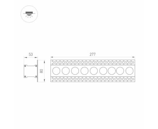 Встраиваемый светодиодный светильник Arlight MS-Orient-Built-Trimless-TC-S38x277-20W Day4000 032226, изображение 2