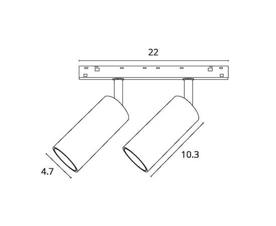 Трековый магнитный светильник Arte Lamp Optima A7260PL-2BK, изображение 2