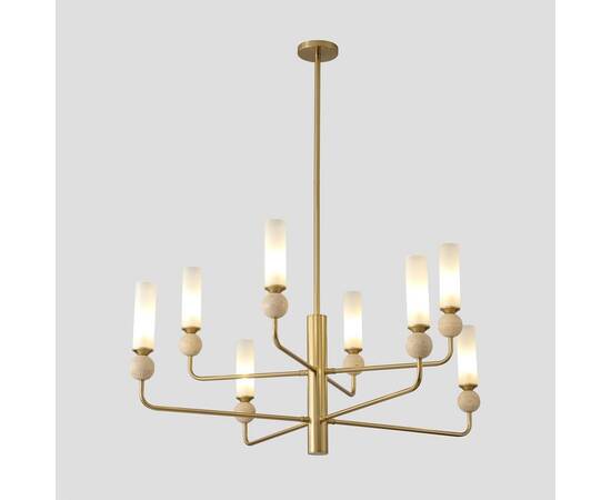 Люстра на штанге Crystal Lux SIMPLY SP8 BRASS, изображение 3