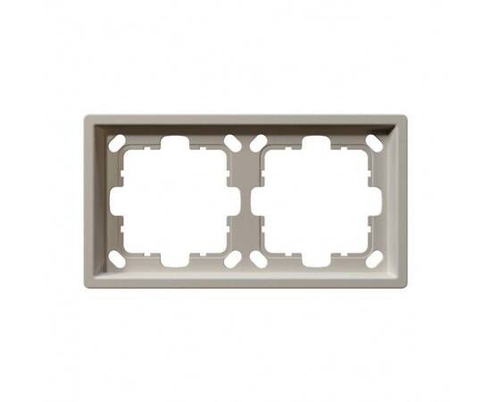 Рамка серия FD 2-постовая, цвет Сахара Jasmart FD1002SH