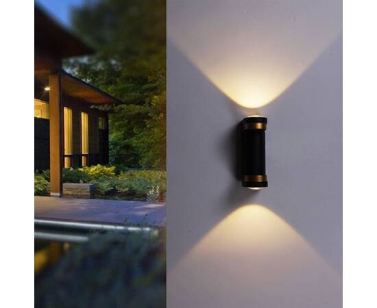 Архитектурный светильник Reluce 86814-9.2-002TL COB2*3W BK+GD, изображение 3