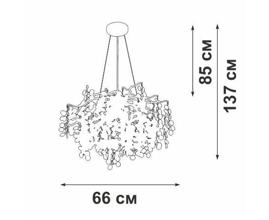 Подвесная люстра Vitaluce V2832-8/7S, изображение 2