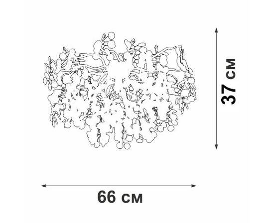 Потолочная люстра Vitaluce V2832-9/7PL, изображение 2