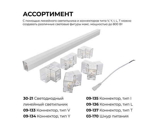 Коннектор для светильников Apeyron серии NET тип I 230В/50Гц 09-135, изображение 7