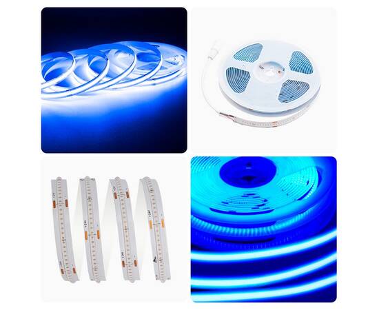 Светодиодная лента Apeyron 2м, 24В, 11Вт/м, COB, 352д/м, IP20 Синий 183ОО, изображение 8