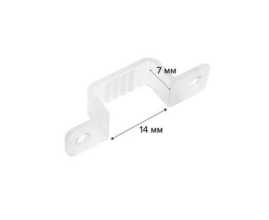 Клипса фиксирующая для светодиодной ленты SMD/COB 220В комплект 10 шт WOLTA MC10-SMD/COB-220V, изображение 2
