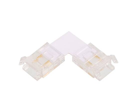 Коннектор WOLTA WLS-2PIN-10MM-MONO-L угловой для стабилизированной одноцветной SMD ленты 48В 120лед/