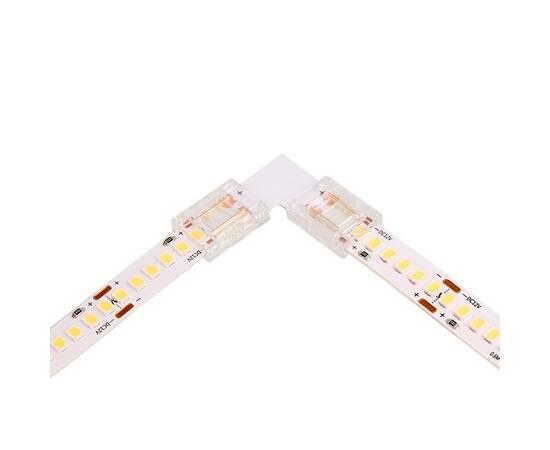 Коннектор WOLTA WLS-2PIN-10MM-MONO-L угловой для стабилизированной одноцветной SMD ленты 48В 120лед/, изображение 2