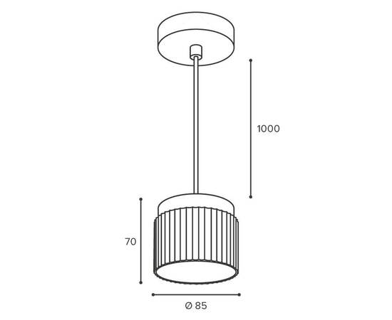 Подвесной светильник WOLTA Muse WSL-GX53/P19BG, изображение 2