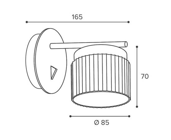 Бра WOLTA Muse WSL-GX53/W19BG, изображение 2