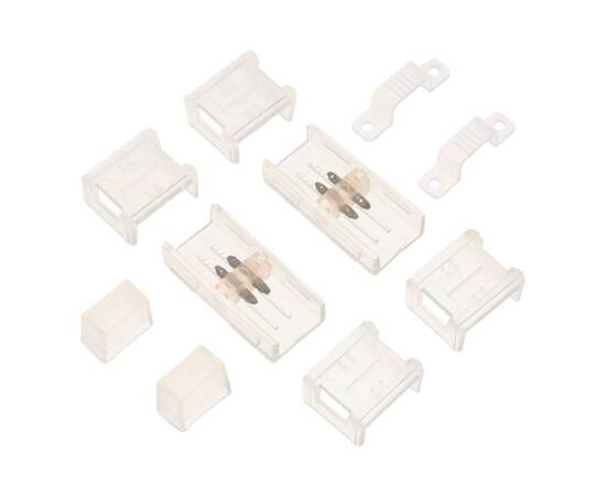 Комплект  для светодиодной ленты SMD 220В соединитель-коннектор, фикс. клипса, заглушка WOLTA WTB-WB