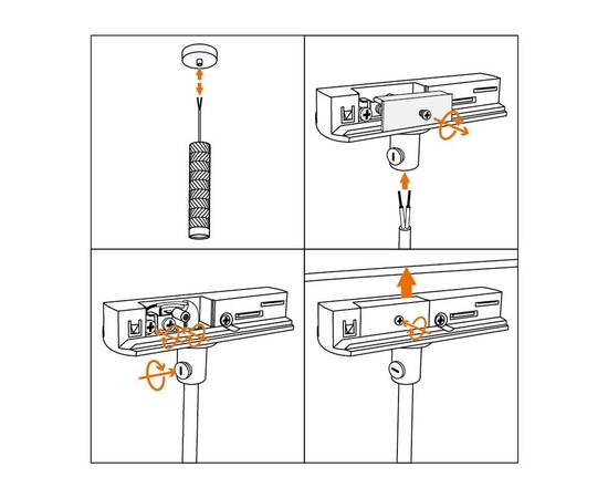 Адаптер для однофазного шинопровода WOLTA WTL-AC/03W белый, изображение 2
