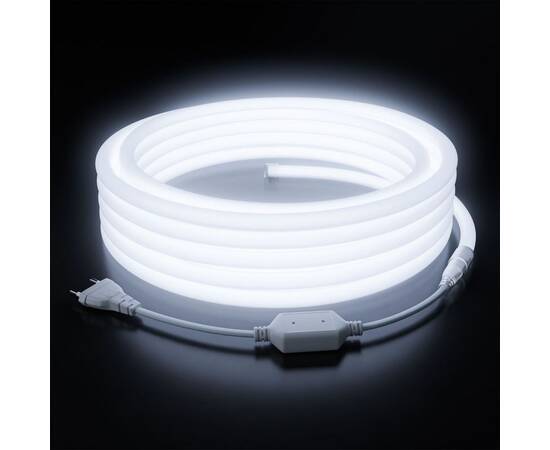 Комплект светодиодного неона Apeyron 220В, 6Вт/м, 300лм/м, 6500К, smd 2835, 144д/м 10м, IP65, с аксе