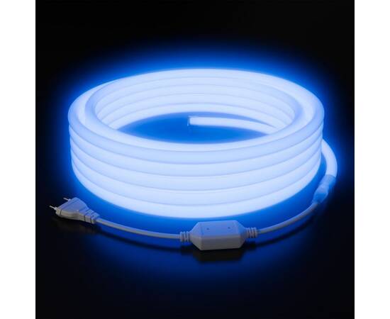Комплект светодиодного неона Apeyron 220В, 6Вт/м, синий, smd 2835, 144д/м 10м, IP65,  с аксессуарами
