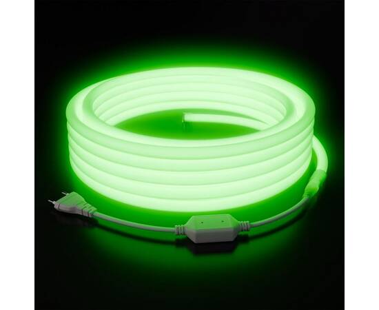 Комплект светодиодного неона Apeyron 220В, 6Вт/м, зеленый, smd 2835, 144д/м 10м, IP65,  с аксессуара