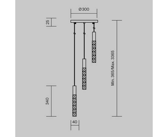 Подвесной светильник Maytoni Selemo MOD328PL-L9BS3K, изображение 2