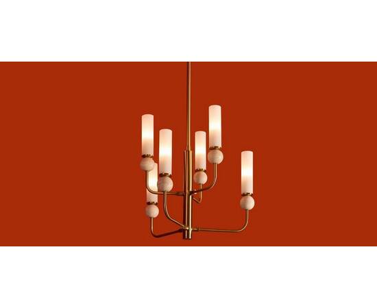 Люстра на штанге Freya Sunspot FR5482CL-06BS1, изображение 4