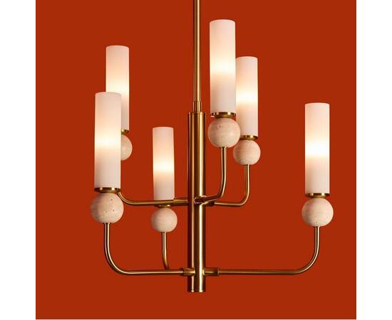 Люстра на штанге Freya Sunspot FR5482CL-06BS1, изображение 7