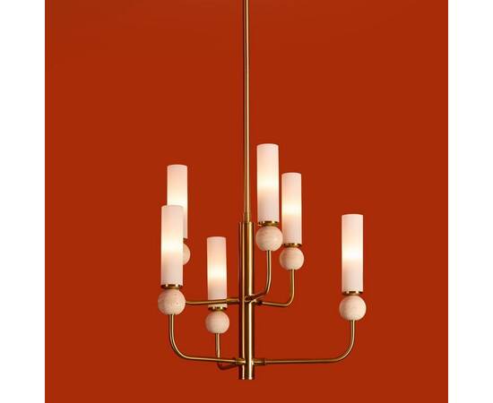 Люстра на штанге Freya Sunspot FR5482CL-06BS1, изображение 9