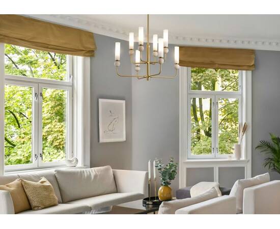 Люстра на штанге Freya Sunspot FR5482CL-06BS1, изображение 10